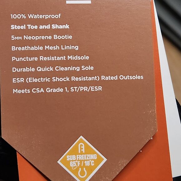 Muck Boot steel toe puncture resistant work boot mens 10 - Picture 6 of 10